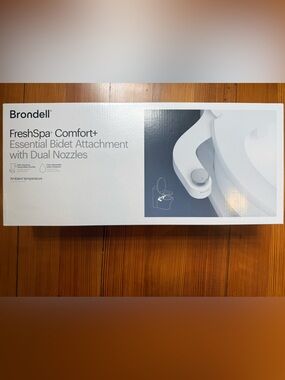 NWT Brondell FreshSpa Comfort+ Essential Bidet Attachment in White